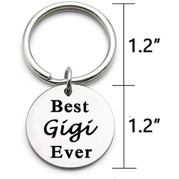 Keyring Gift For Grandmother | Best Gigi Ever Keychain |  Gigi Love Metal Gifts - Picture 6 of 7